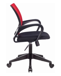Купить Кресло БЮРОКРАТ CH-695NLT, на колесиках, сетка/ткань, красный/черный [ch-695nlt/r/tw-11]  в E-mobi