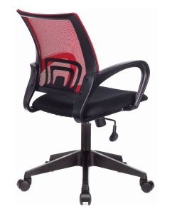 Купить Кресло БЮРОКРАТ CH-695NLT, на колесиках, сетка/ткань, красный/черный [ch-695nlt/r/tw-11]  в E-mobi