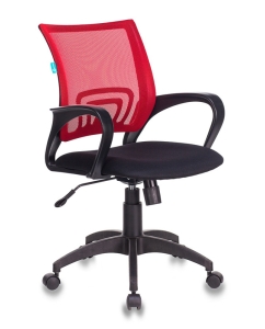 Купить Компьютерное кресло Бюрократ CH-695N/R/TW-11, черный/красный в E-mobi
