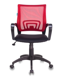 Купить Компьютерное кресло Бюрократ CH-695N/R/TW-11, черный/красный  в E-mobi