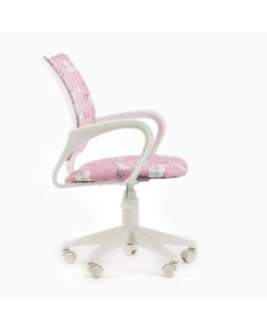 Купить Кресло детское компьютерное Бюрократ BUROKIDS 1 W розовый единороги  в E-mobi