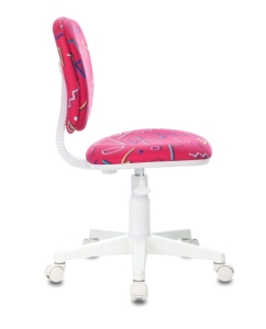 Купить Кресло детское Бюрократ CH-W204NX, на колесиках, ткань, розовый [ch-w204nx/stick-pk]  в E-mobi