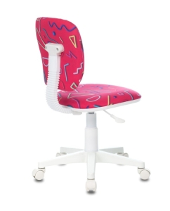 Купить Кресло детское Бюрократ CH-W204NX, на колесиках, ткань, розовый [ch-w204nx/stick-pk]  в E-mobi