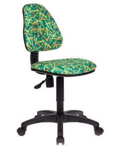 Купить Кресло детское компьютерное Бюрократ KD-4/PENCIL-GN Зеленый карандаши в E-mobi