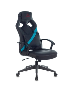 Купить Кресло игровое ZOMBIE DRIVER, черный/голубой [zombie driver lb] в E-mobi