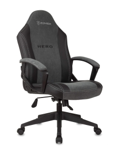 Купить Кресло игровое ZOMBIE HERO черный/серое, ткань/экокожа, крестовина пластик в E-mobi