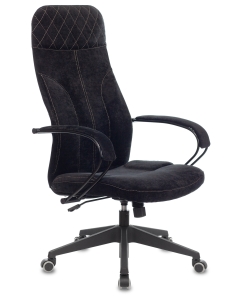 Купить Кресло руководителя Бюрократ CH-608Fabric черный Light-20 крестовина пластик в E-mobi