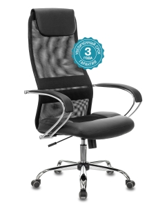 Купить Кресло руководителя Бюрократ CH-608SL/BLACK 1141495, черный в E-mobi