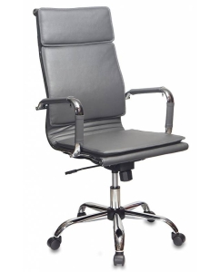 Купить Кресло руководителя Бюрократ CH-993/GREY, серый/хром в E-mobi