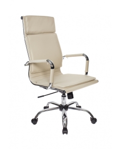 Купить Кресло руководителя Бюрократ CH-993/IVORY, слоновая кость/хром в E-mobi