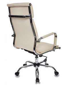 Купить Кресло руководителя Бюрократ CH-993/IVORY, слоновая кость/хром  в E-mobi