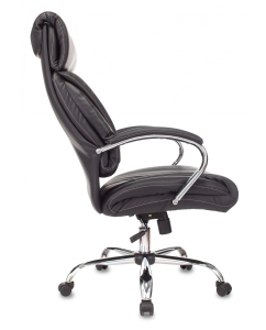 Купить Кресло руководителя Бюрократ T-9904NSL, обивка: кожа, цвет: черный  в E-mobi