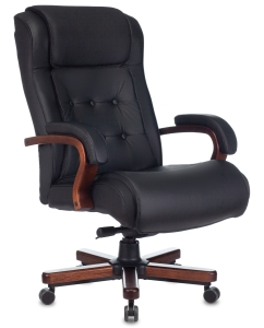 Купить Кресло руководителя Бюрократ T-9926WALNUT черный в E-mobi