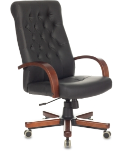 Купить Кресло офисное Бюрократ T-9928WALNUT/ECO black  в E-mobi