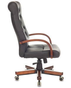 Купить Кресло офисное Бюрократ T-9928WALNUT/ECO black  в E-mobi