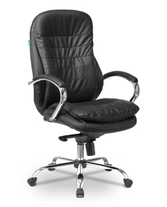 Купить Кресло руководителя БЮРОКРАТ T-9950, на колесиках, кожа, черный [t-9950/black] в E-mobi