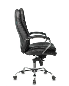 Купить Кресло руководителя БЮРОКРАТ T-9950, на колесиках, кожа, черный [t-9950/black]  в E-mobi