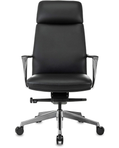 Купить Кресло руководителя Бюрократ VEGA, кожа, черный в E-mobi