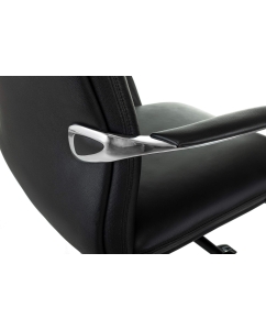 Купить Кресло руководителя Бюрократ VEGA, кожа, черный  в E-mobi