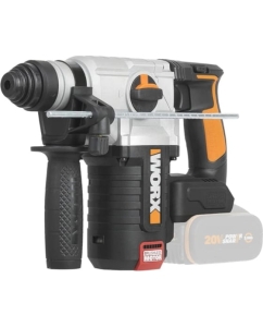 Купить Аккумуляторный бесщеточный перфоратор WORX 20В, 4Ач x2, ЗУ 2А, кейс WX380  в E-mobi