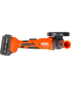 Купить Угловая аккумуляторная шлифмашина СПЕЦ БШУ-125-18Ли/М бесщеточный двигатель, 125 мм, 8000 об/мин, 18 В, 2 аккумулятора, Ли-Ион,  4,0 Ач, зу 2,0ч, кейс, цветная рубашка на кейс СПЕЦ-4117  в E-mobi