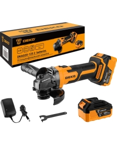Купить Углошлифовальная машина DEKO DKAG20-125, 2х4.0 Ач 063-2151 в E-mobi