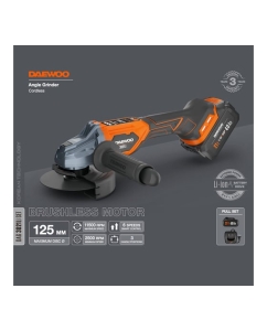 Купить Углошлифовальная аккумуляторная машина DAEWOO DAG 3021Li SET  в E-mobi