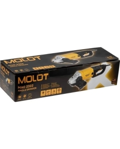 Купить Двуручная углошлифмашина MOLOT MAG 2322 в коробке, 1900 Вт, 230 мм, 6500 об/мин 1335590  в E-mobi