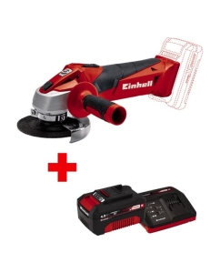 Купить Угловая аккумуляторная шлифмашина Einhell PXC TC-AG 18/115 Li +1 аккумулятор PXC 4.0 Ач + ЗУ 3А 4431130SET в E-mobi