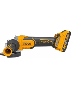 Купить Аккумуляторная угловая шлифмашина INGCO INDUSTRIAL 125 мм CAGLI201258  в E-mobi