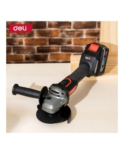 Купить Угловая шлифмашина аккумуляторная DELI 115мм DE-JM20-3D4 (2 акб, 20В х 4Ач, ЗУ, 20В, 3 скорости, сумка) 164317  в E-mobi