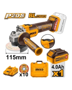 Купить Аккумуляторная угловая шлифмашина INGCO 115мм CAGLI201158 INDUSTRIAL CAGLI2011587  в E-mobi
