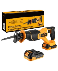 Купить Сабельная пила аккумуляторная DEKO DKHS20, 20В, 2x2.5Ач 085-1129 в E-mobi