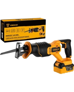 Купить Сабельная пила аккумуляторная DEKO DKHS20 PRO, 20В, 1x4.0Ач 085-1126 в E-mobi