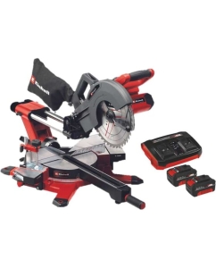 Купить Торцовочная пила Einhell аккумуляторная, PXC TE-SM 36/10 L Li,2x18В,254х30 мм, пр 340х85 мм, лазер+2 аккумулятора 4Ач+дв.ЗУ 4300885SET в E-mobi