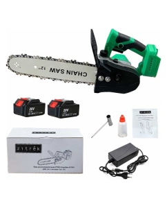 Купить Аккумуляторная цепная пила Zitrek GreenSaw 20 PRO 20 В, 4 Ач, Li-ion аккумуляторы 2 шт, зарядное устройство 082-1852  в E-mobi