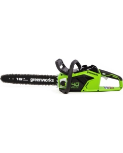 Купить Цепная пила аккумуляторная GreenWorks GD40CS18 40V, 40 см, бесщеточная, до 1.8 КВт, с 1хАКБ 2Ач c USB и ЗУ 2005807USB2  в E-mobi
