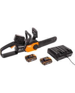 Купить Цепная аккумуляторная пила WORX ChainSaw 40 В, 2х2.0 А*ч, двойное ЗУ WG381E в E-mobi