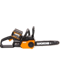 Купить Цепная аккумуляторная пила WORX ChainSaw 40 В, 2х2.0 А*ч, двойное ЗУ WG381E  в E-mobi