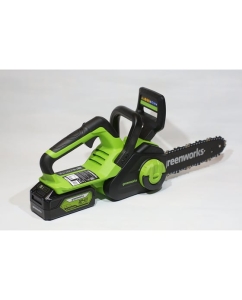 Купить Цепная аккумуляторная пила GreenWorks G24CS25K4 24 В, 4 А*ч 2007707UB  в E-mobi