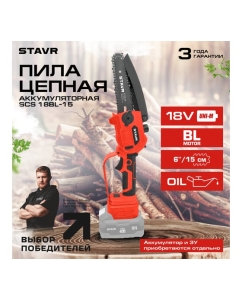 Купить Пила цепная аккумуляторная Ставр 18V UNI-M, BL, Stavr SCS 18BL-15 9060100030  в E-mobi