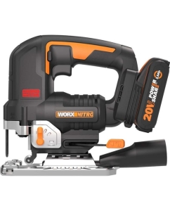 Купить Аккумуляторный бесщеточный лобзик WORX 20 В, 2.5 Ачх1, ЗУ 2 А, кейс WORX WX542  в E-mobi