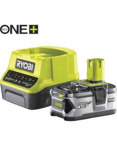 Купить Набор Ryobi ONE+ RC18120-140 5133003360 аккумулятор (18 В; 4.0 A*ч; Li-Ion) и зарядное устройство RC18120 в E-mobi