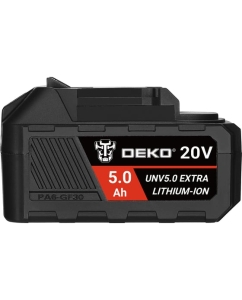 Купить Аккумулятор DEKO UNV5.0 EXTRA, Li-ion, 20В, 5.0А_ч, с повышенной токоотдачей 063-4497  в E-mobi