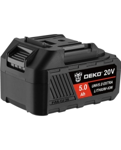 Купить Аккумулятор DEKO UNV5.0 EXTRA, Li-ion, 20В, 5.0А_ч, с повышенной токоотдачей 063-4497  в E-mobi