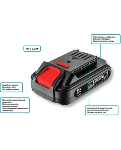 Купить Аккумуляторная батарея Energy+ 18 V, Li-Ion, 2.0 Ач GRAPHITE 58g001  в E-mobi