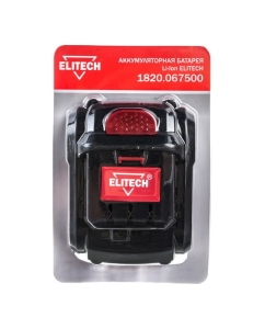 Купить Аккумулятор (14.4 В; 4 А*ч; Li-Ion) Elitech 1820.067500  в E-mobi