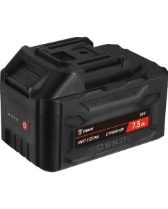 Купить Аккумулятор DEKO UNV7.5 EXTRA, Li-ion, 20В, 7.5А_ч, с повышенной токоотдачей 063-4499 в E-mobi