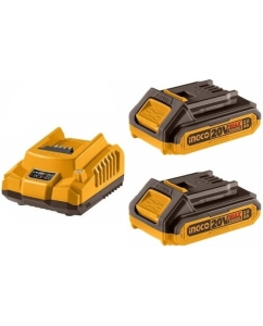 Купить Комплект аккумуляторных батарей + ЗУ INGCO Li-Ion P20S FBCPK1222 в E-mobi