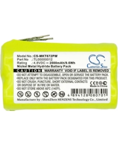 Купить Аккумулятор CS-MKT672PW для MAKITA 6722D, 6722DW, 6723D, 6723DW, 2.0Ah 4.8V/ Cameron Sino P102.00064  в E-mobi
